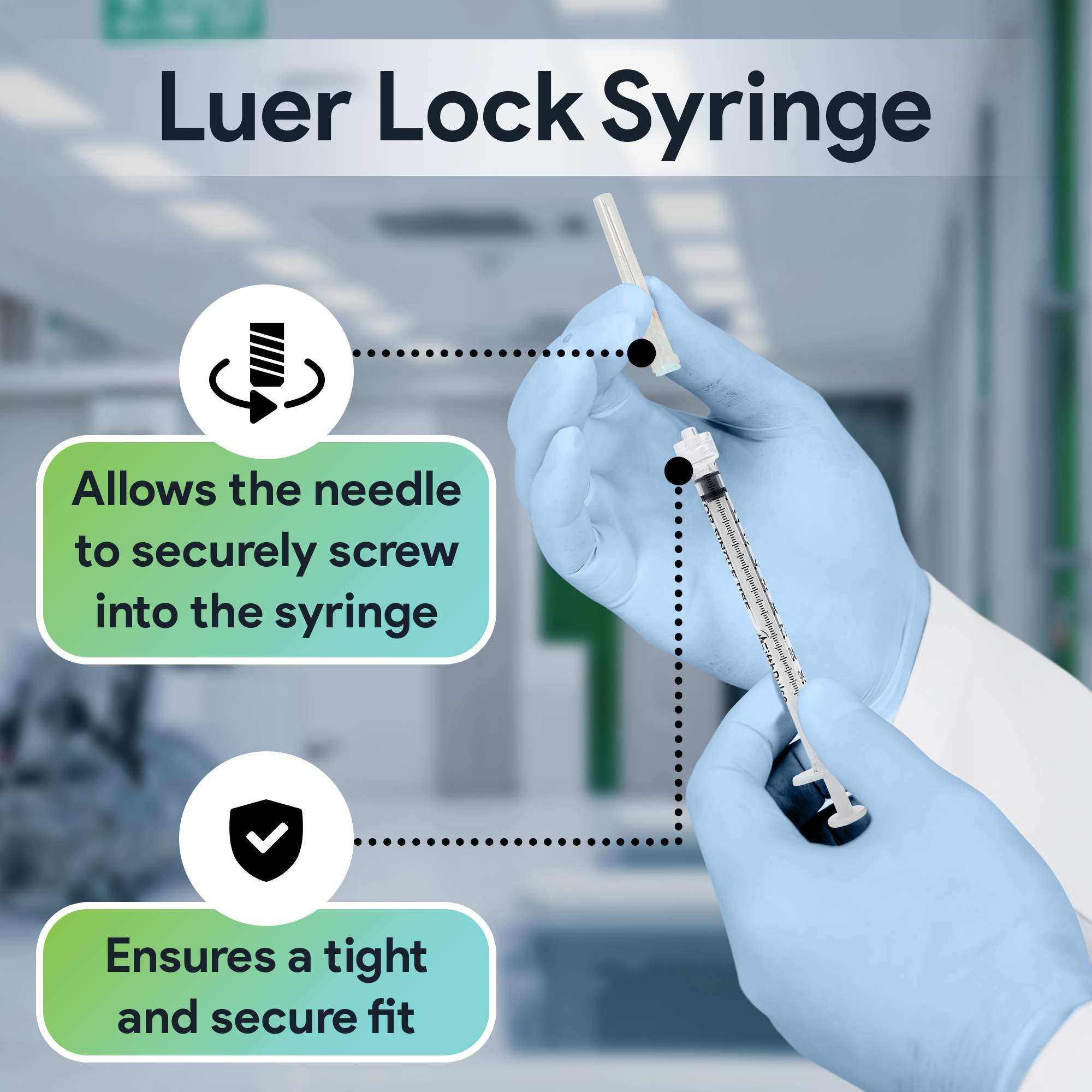 FifthPulse Disposable Luer Lock Syringes Without Needle