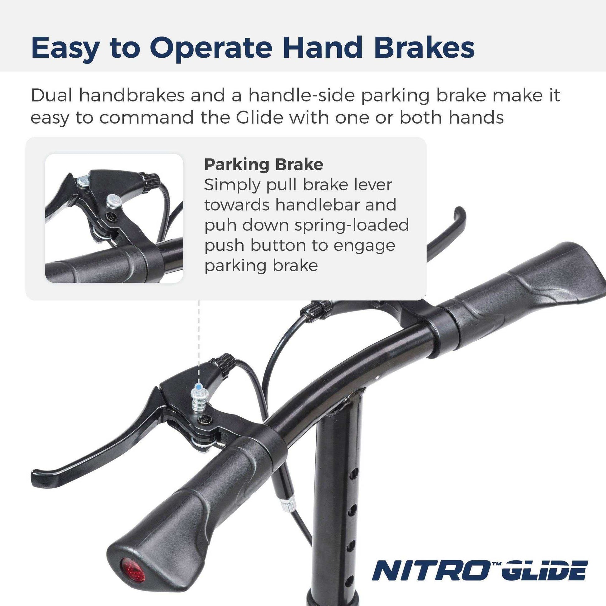 Drive Medical Nitro Glide Knee Walker Knee Scooter Crutch Alternative - Shop Home Med