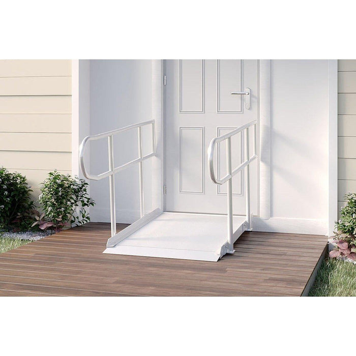 Rampit USA Empower Series Semi-Portable Curb Ramp with Handrails - Shop Home Med
