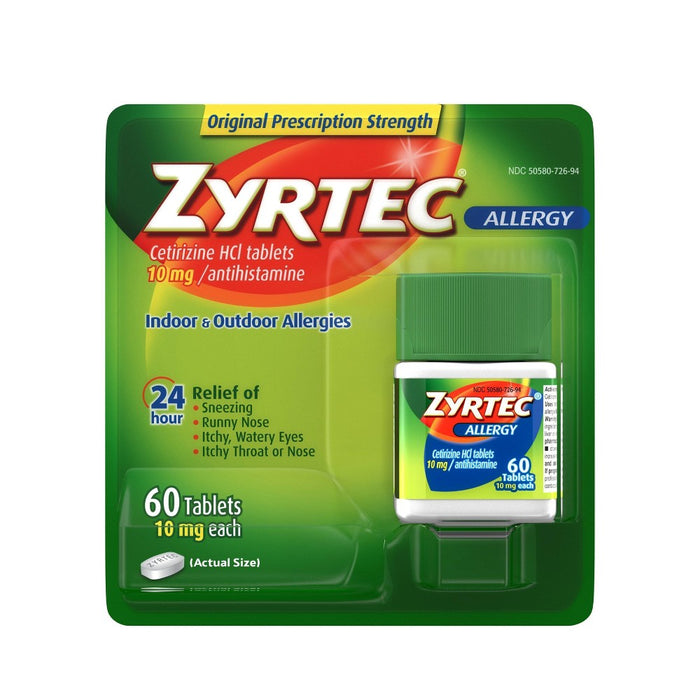 Zyrtec 24 Hour Allergy Relief Tablets