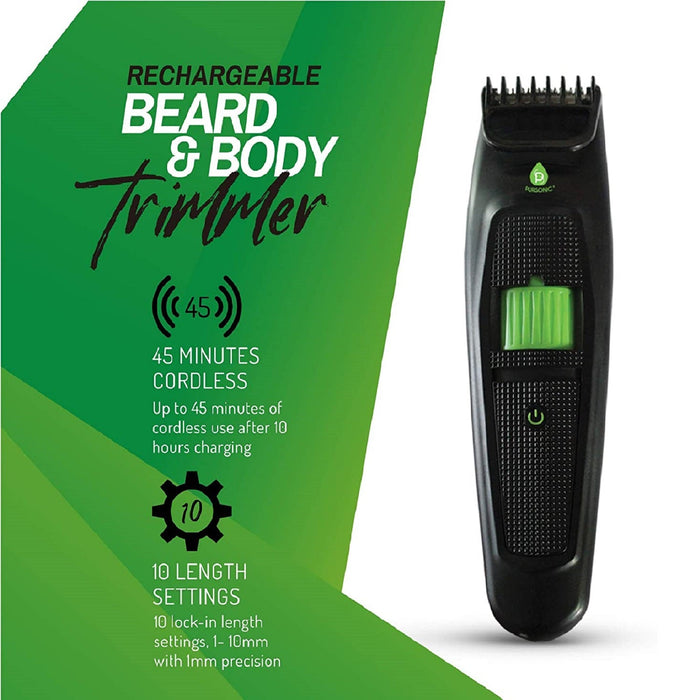 Pursonic Rechargeable Beard and Body Trimmer