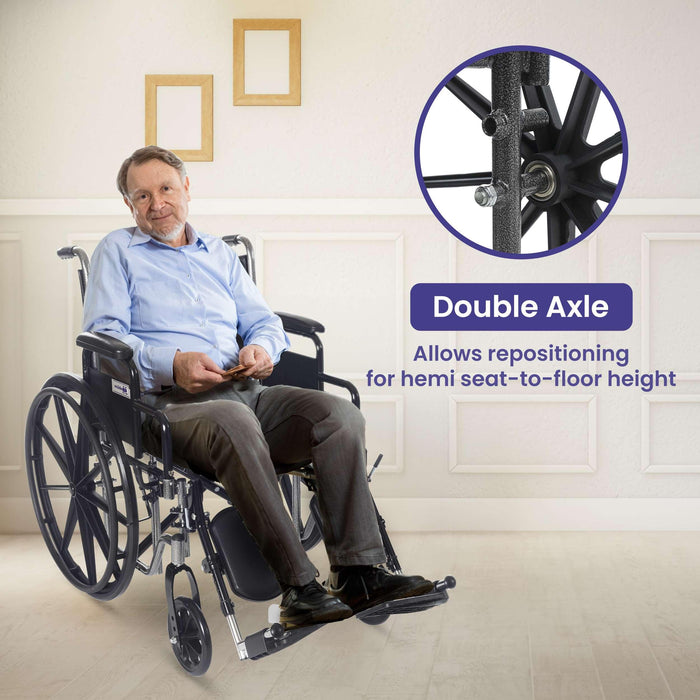 Medacure Wings Lightweight Wheelchair for Adults