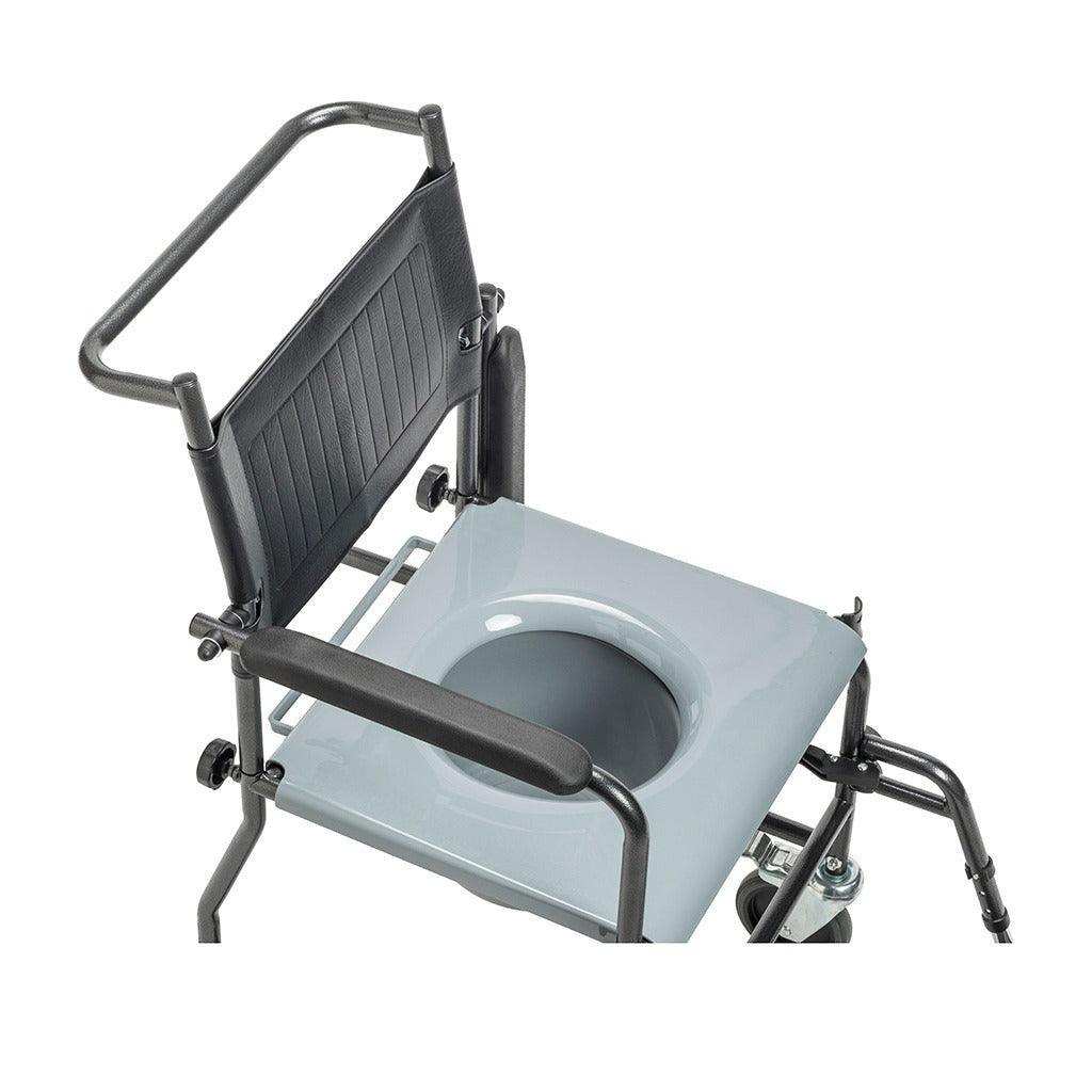 Drive Medical Upholstered Drop Arm Wheeled Commode - Shop Home Med