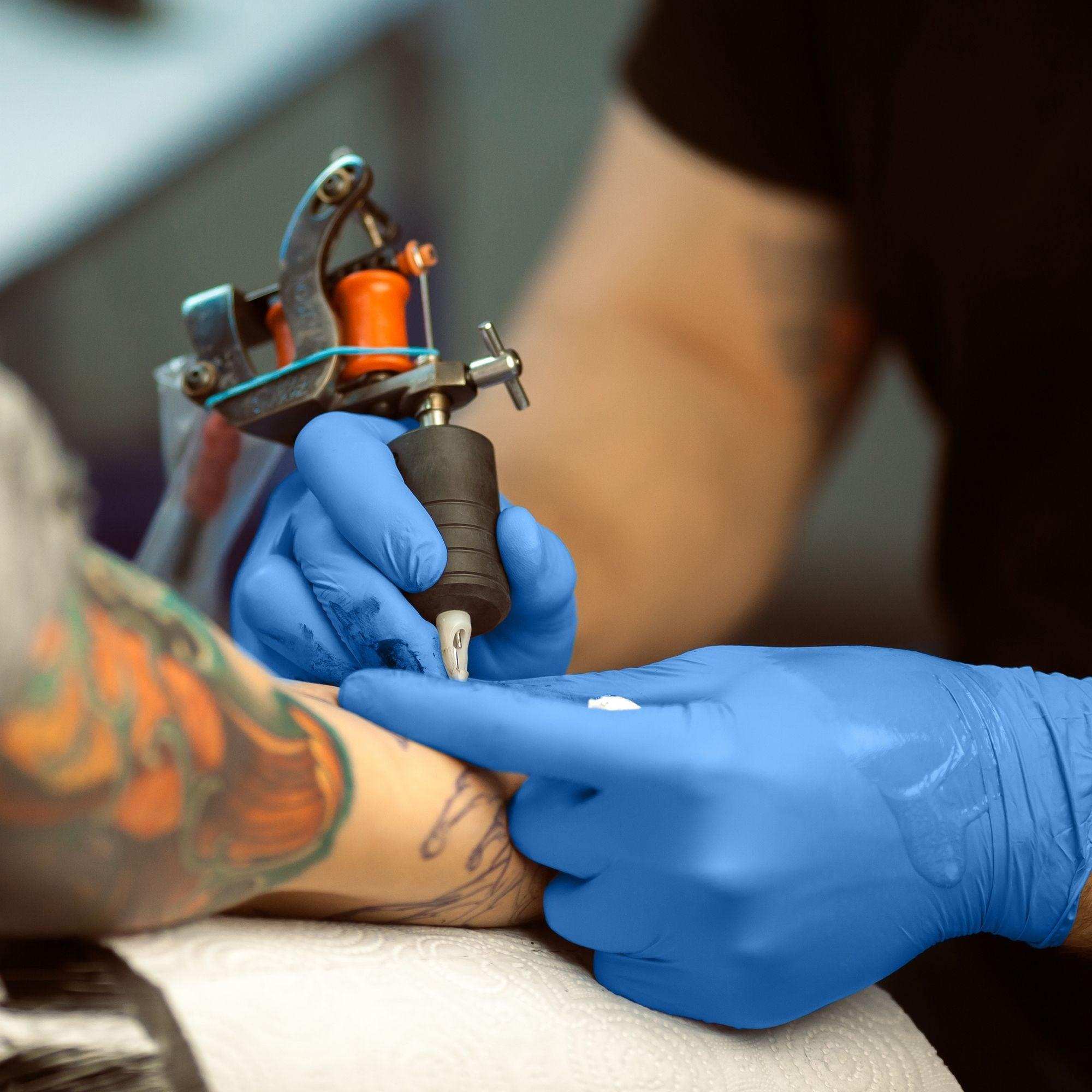 FifthPulse Medical Exam Blue Nitrile Gloves - 10 Boxes of 100 Ct - Shop Home Med