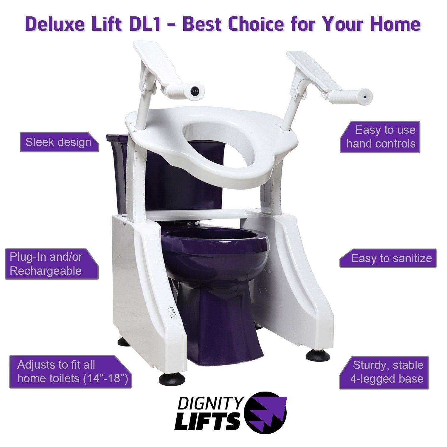Dignity Lifts Deluxe Toilet Lift - Shop Home Med
