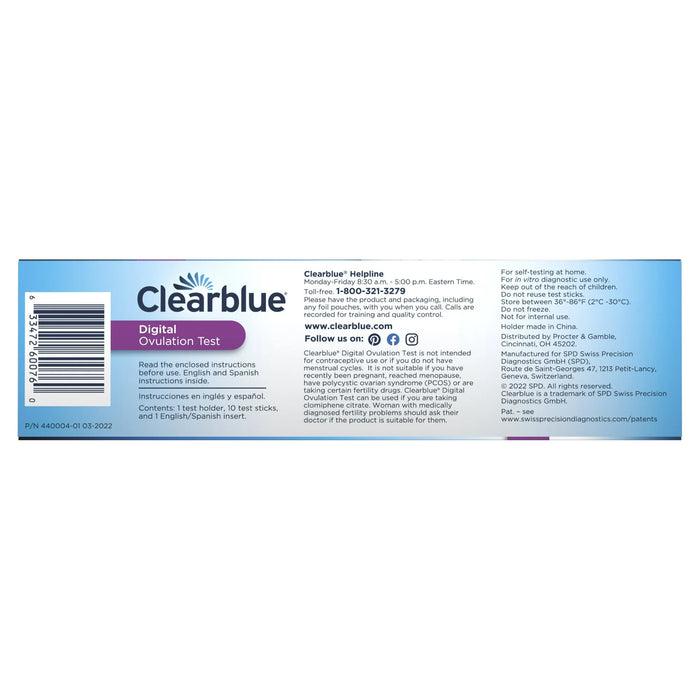 Clearblue Digital Ovulation Predictor Kit with Digital Results and Tests