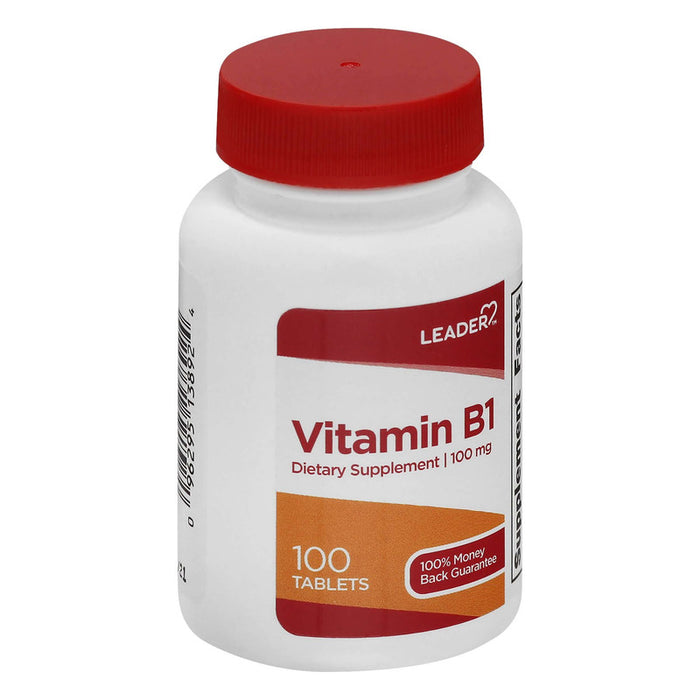 Leader Vitamin B1 100Mg Tablets - 100 Ct