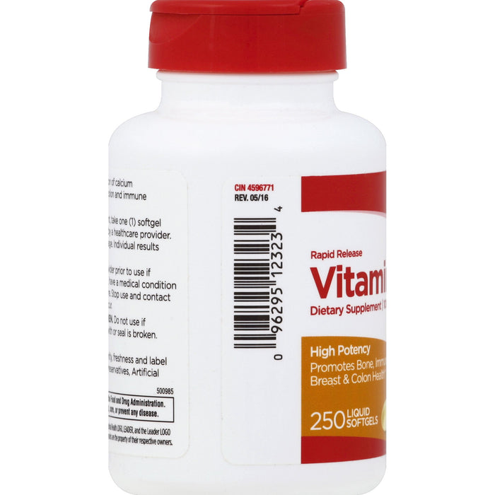 Leader Vitamin D3 1000IU Soft gels