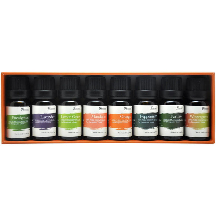 Pursonic Blends of 100% Pure Essential Aromatherapy Oils Gift Set-8 Pack