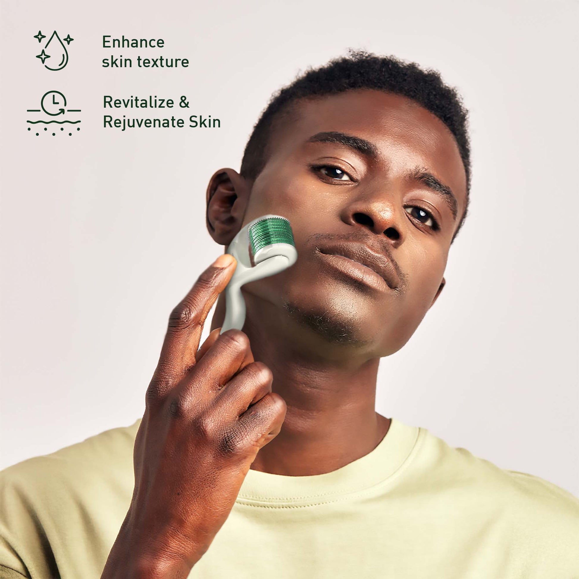 Pursonic Radiance Boost Bundle: Derma Roller, Vitamin C Serum, Anti-Aging Eye Gel & Charcoal Mask - 4-Step Skincare Set for Youthful Glow shophomemed