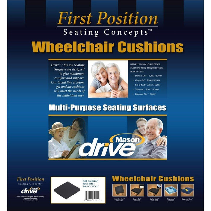 Drive Medical Gel-U-Seat Lite General Use Gel Cushion - Shop Home Med