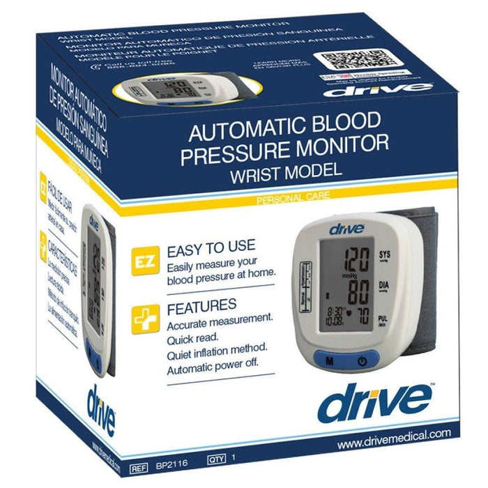 Drive Medical Automatic Blood Pressure Monitor Wrist Model - Shop Home Med