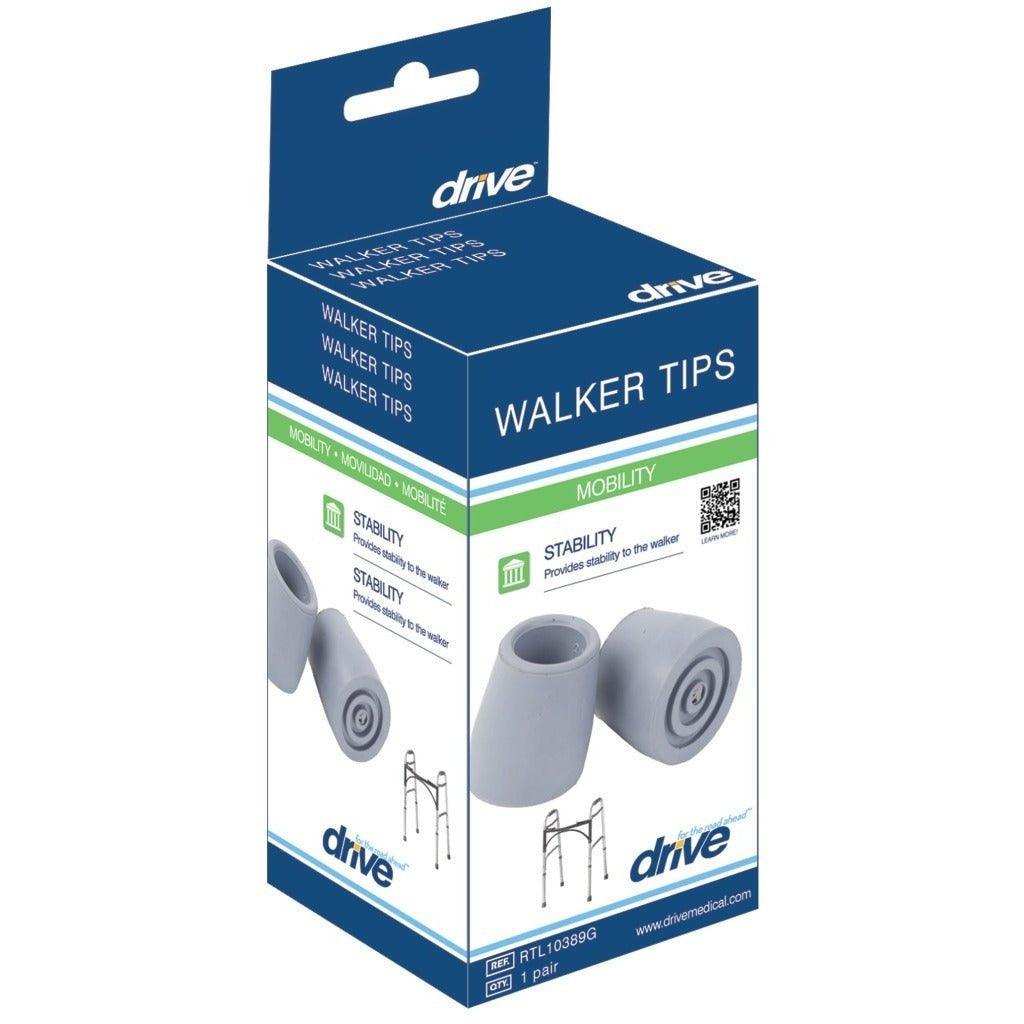 Drive Medical Utility Walker Replacement Tips - 1 Pair - Shop Home Med