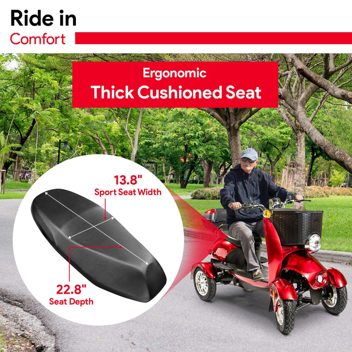 Heavy Duty Electric Mobility Scooter 4-Wheel Recreational