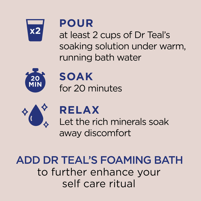 Dr. Teal's Pure Epsom Salt Soak Nourish & Protect with Coconut Oil - 3 Lbs