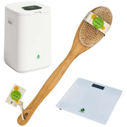 Pursonic Luxury Towel Warmer Bucket, Digital Scale, and Bamboo Bath Body Brush shophomemed