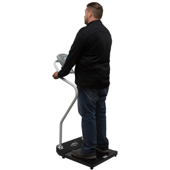 Antimicrobial Digital Platform Scale with Extended Handrails