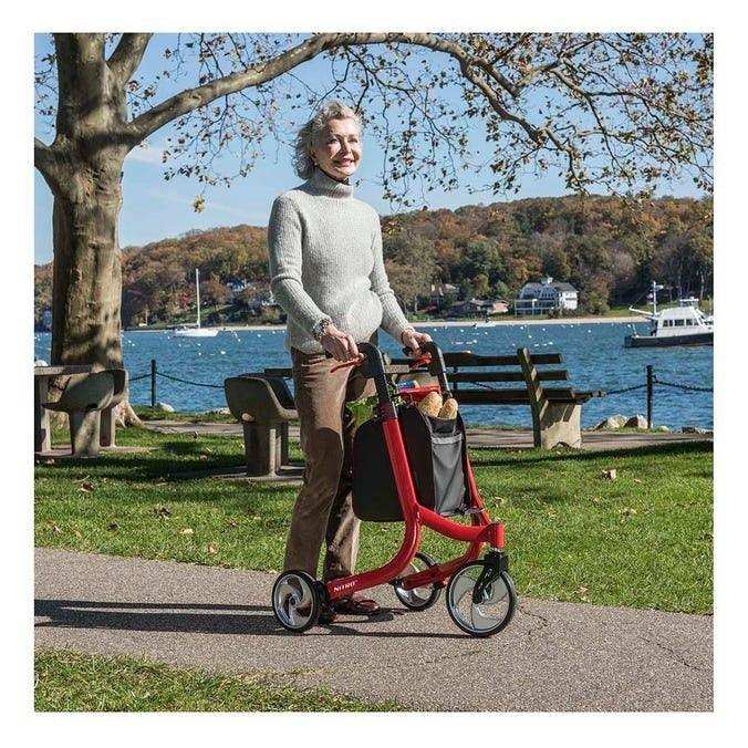 Drive Medical Nitro Euro Style 3-Wheel Rollator Rolling Walker - Shop Home Med