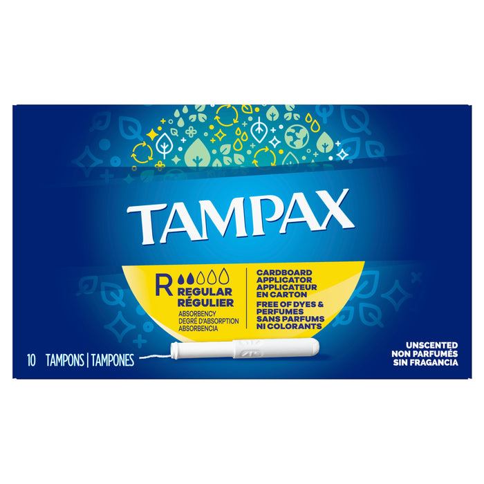 Tampax Cardboard Applicator Absorbency Tampons