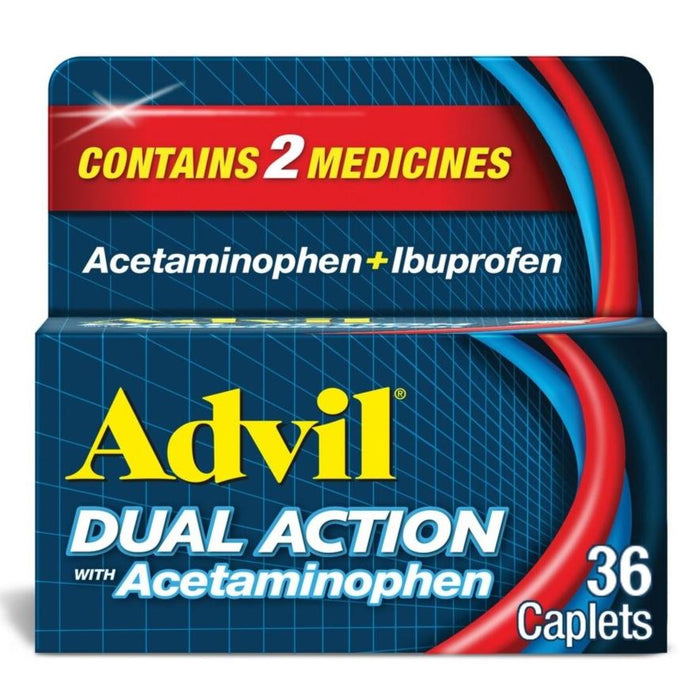 Advil Dual Action Coated Tablets, Acetaminophen + Ibuprofen