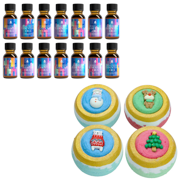 Pursonic Aromatherapy Bath Bombs & Essential Oils Gift Set shophomemed