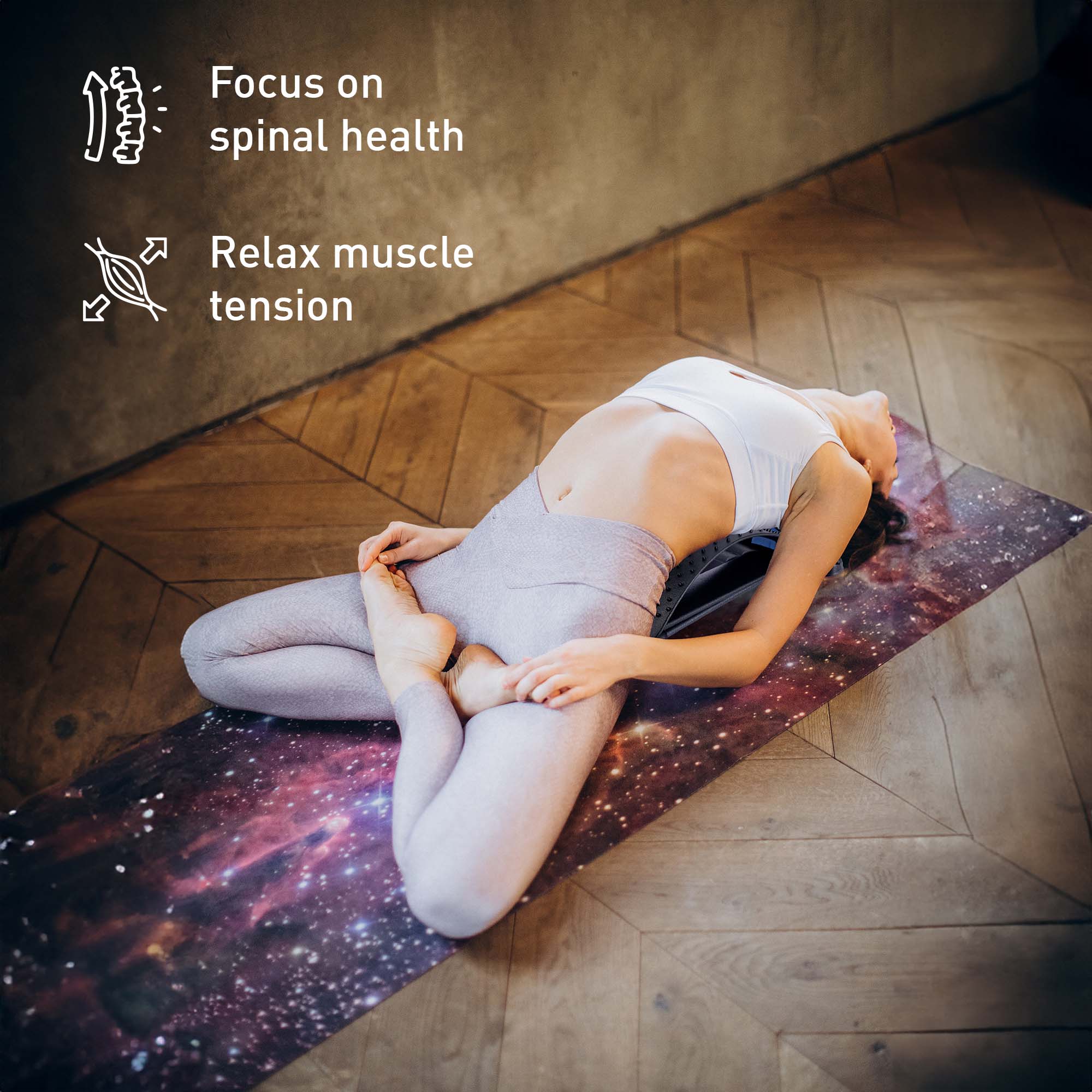 Pursonic Multi-Level Back Stretcher and 3-Speed Massage Gun Relax and Restore Bundle shophomemed