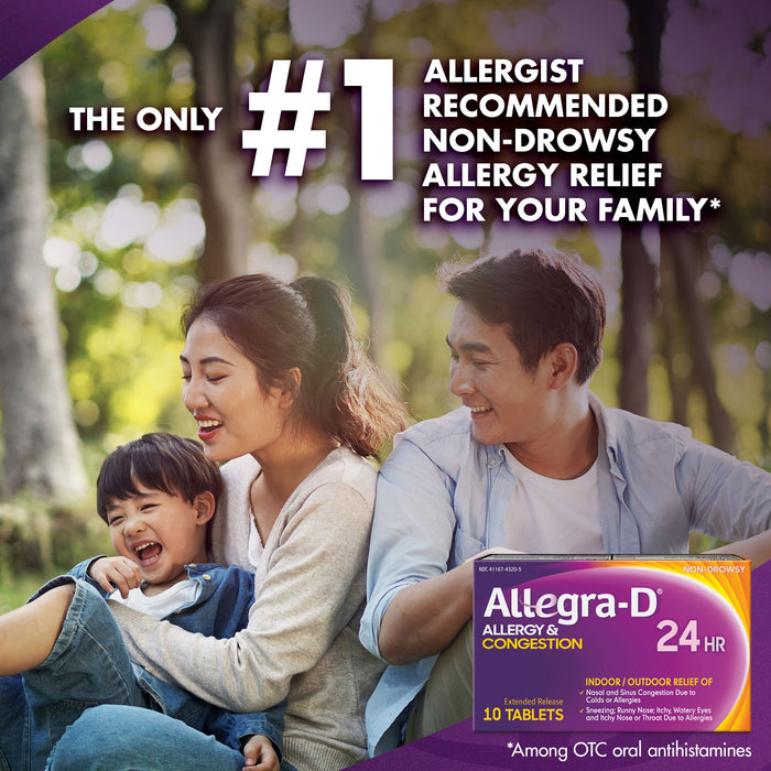 Allegra-D Allergy & Congestion Non-Drowsy 24-Hour Tablets