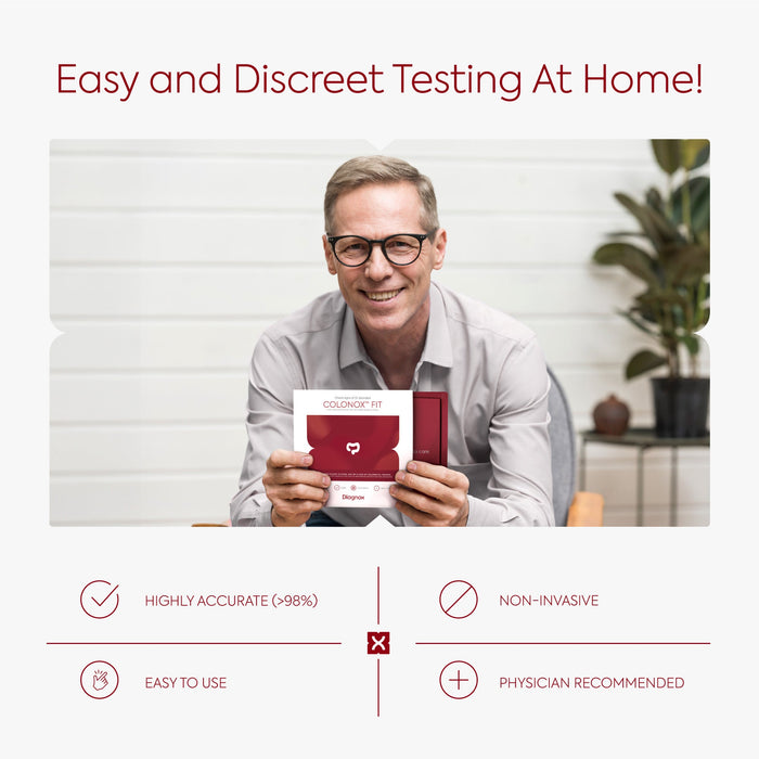 Diagnox Colonox Fit Home Colon Test Kit – Easy FIT/FOB Screening for Early Detection