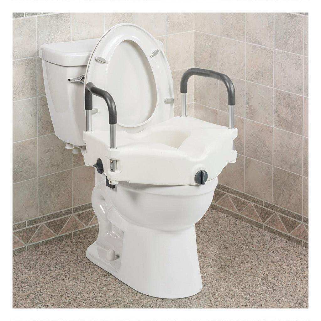 Drive Medical PreserveTech Secure Lock Raised Toilet Seat - 5" Height - Shop Home Med