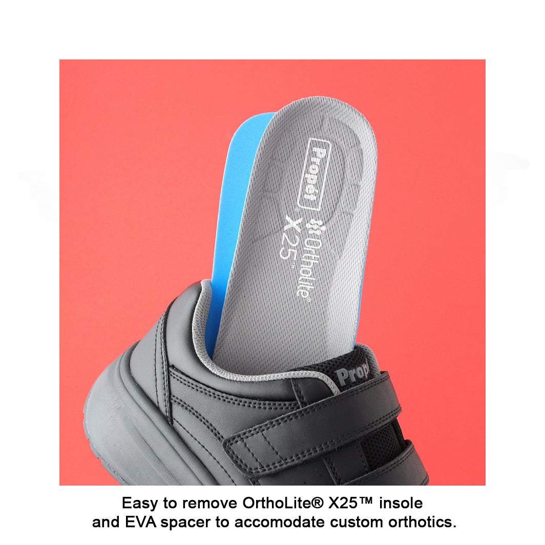 Zapato para caminar de cuero para hombre Propet Footwear Ultima Strap, apto para diabéticos y ortopédicos