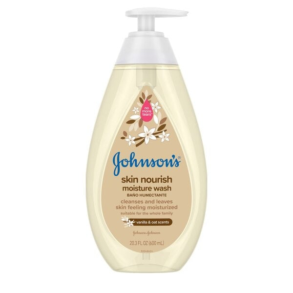 Johnson's Skin Nourishing Baby Body Lotion Body Wash with Vanilla & Oat Extract