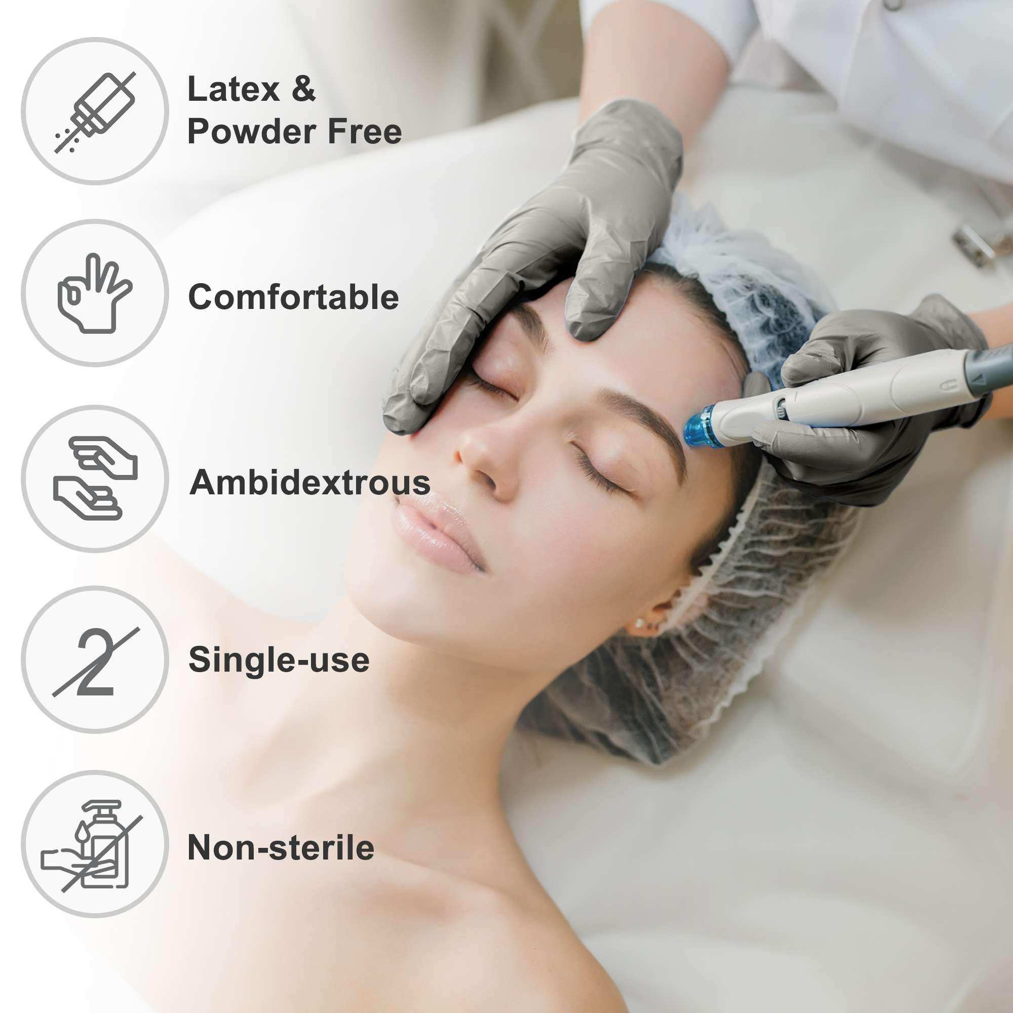 WeCare Pearlescent Chrome Disposable Nitrile Gloves - Shop Home Med