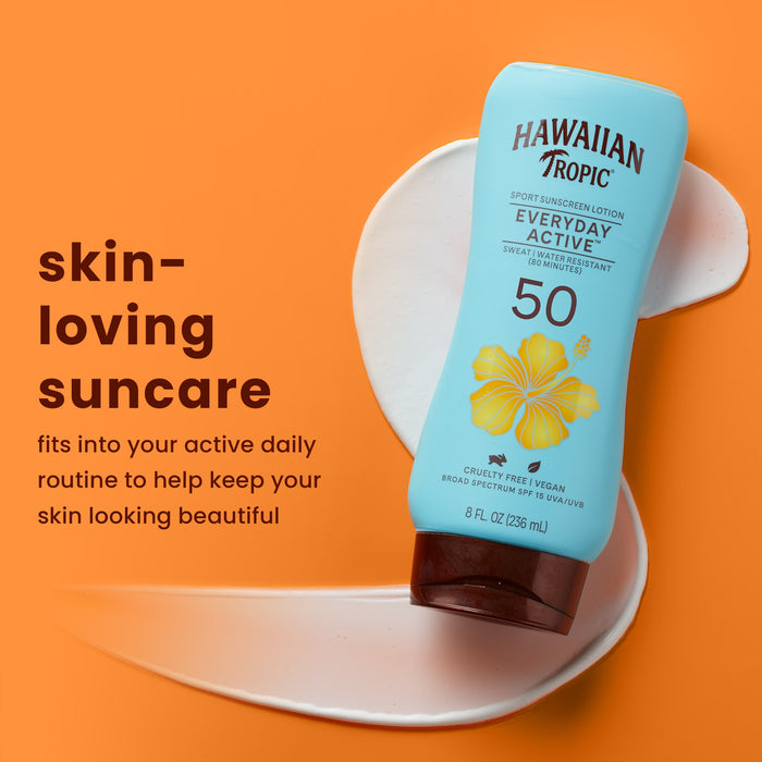 Hawaiian Tropic Everyday Active Sport Sunscreen Lotion SPF 50