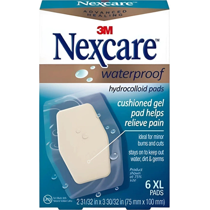 Nexcare Waterproof Hydrocolloid XL Pads - 6 Count