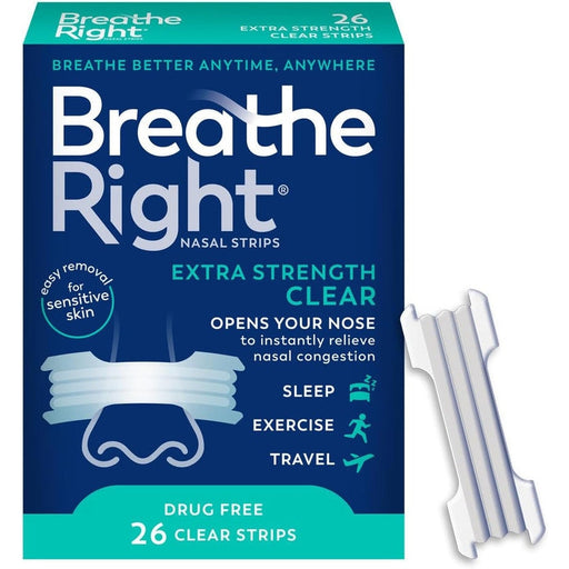 Breathe Right Extra Strength Clear Nasal Strips