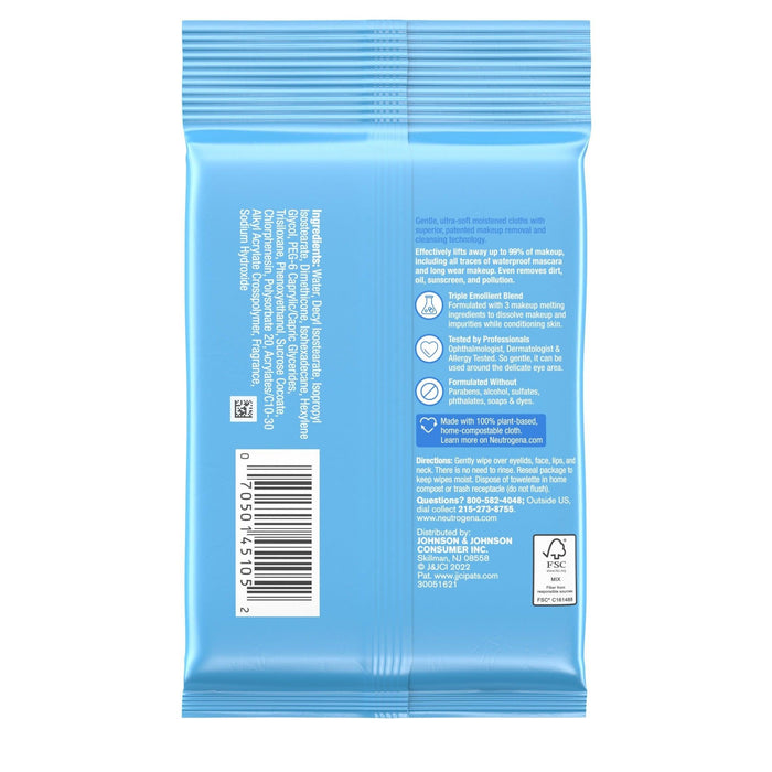 Neutrogena Makeup Remover Cleansing Wipes Travel Pack - 7 ct.