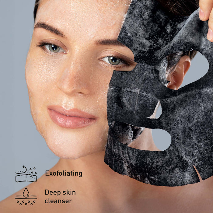 Pursonic Radiance Boost Bundle: Derma Roller, Vitamin C Serum, Anti-Aging Eye Gel & Charcoal Mask - 4-Step Skincare Set for Youthful Glow shophomemed