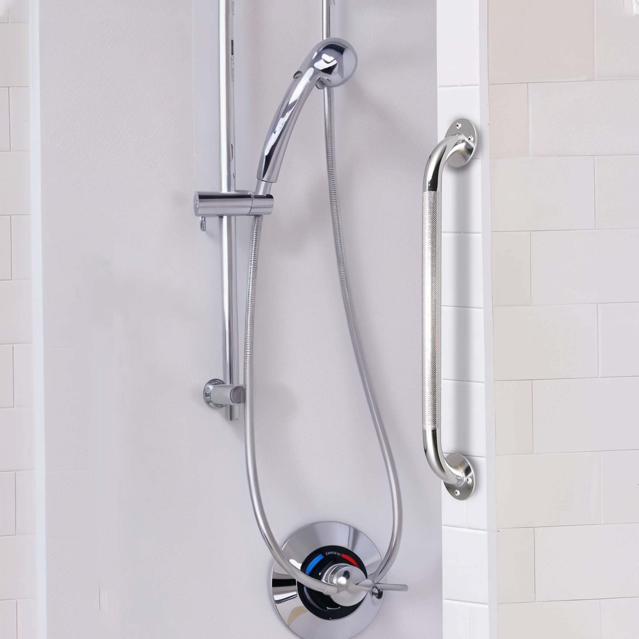 Drive Medical Chrome Knurled Grab Bar shophomemed