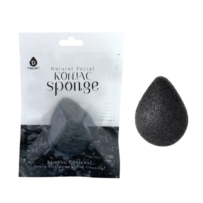 Pursonic Natural Konjac Sponge Duo Exfoliating & Antibacterial Skincare Set