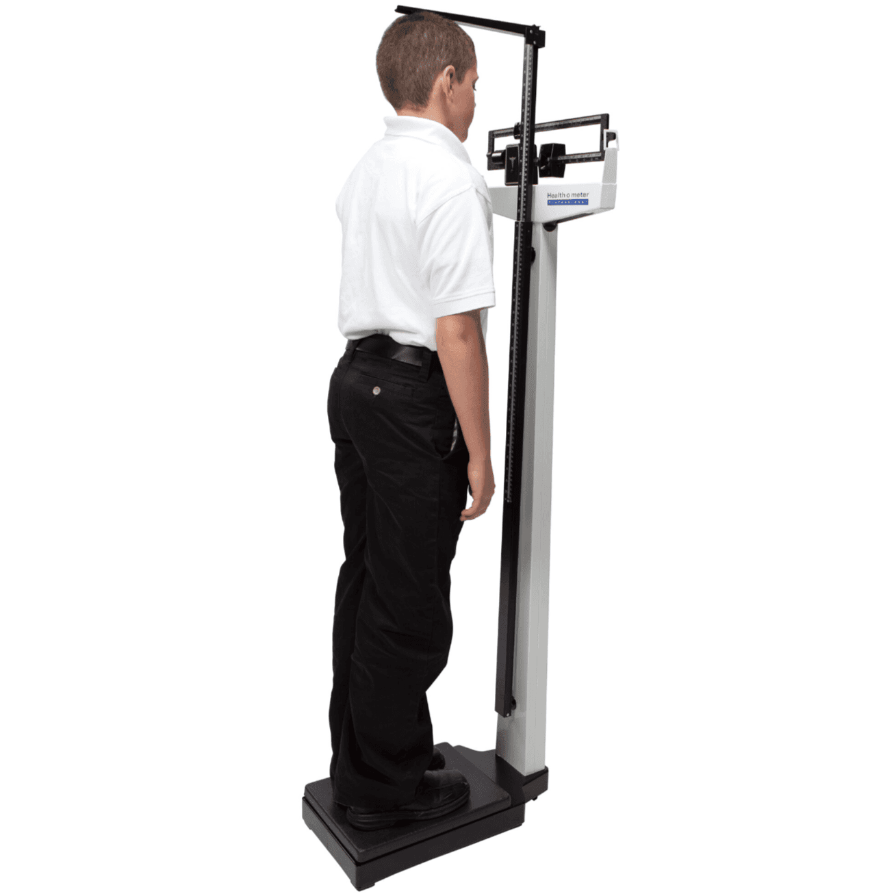 Health o Meter Mechanical Beam Scale with Height Rod