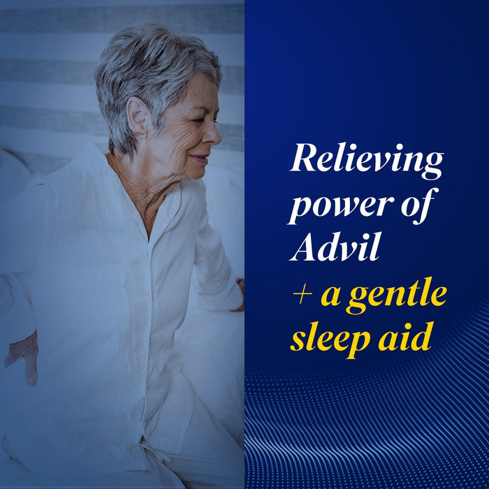 Advil PM Pain Reliever Nighttime Sleep Aid Caplets - 4 Ct X 6 Packs - Shop Home Med