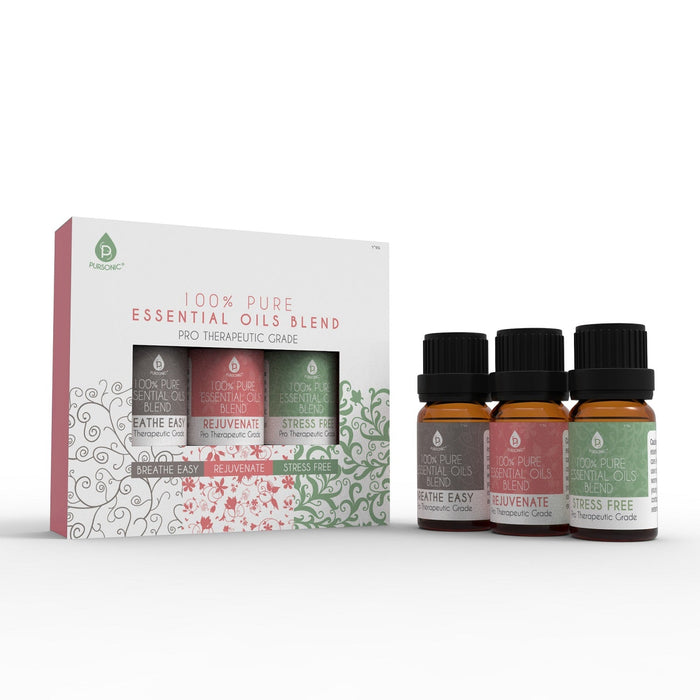 Pursonic 100% Pure Essential Oil Blends & Aromatherapy Oils Set