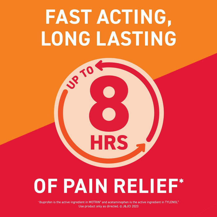 Motrin Acetaminophen Dual Action with Tylenol Pain Reliever - 20 Ct