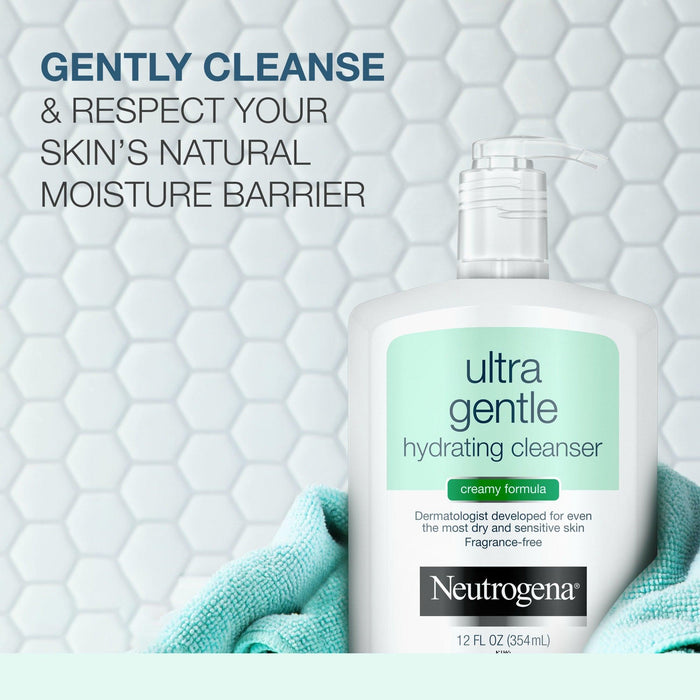 Neutrogena Ultra Gentle Hydrating Creamy Facial Cleanser - 12 Fl Oz - Shop Home Med
