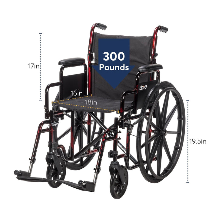 Drive Medical Rebel Lightweight Wheelchair - Shop Home Med