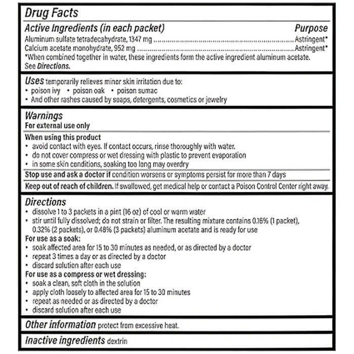 Domeboro Astringent Solution Powder Packets