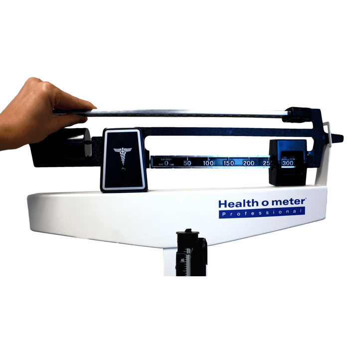 Mechanical Beam Scale with Height Rod and Rotating Poise Bars