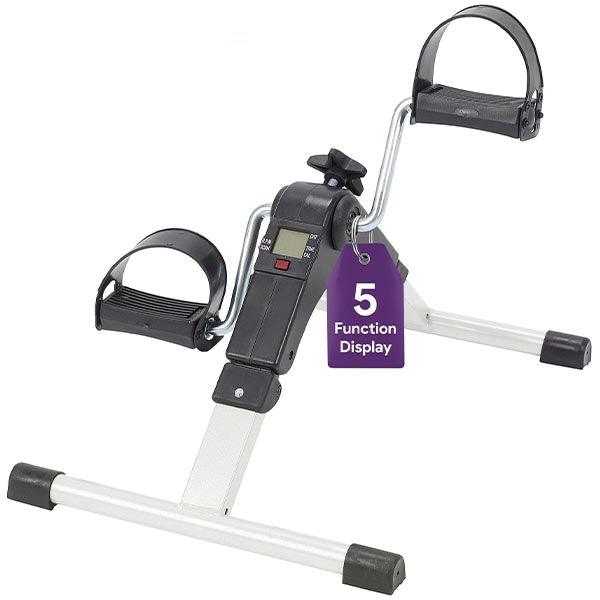 Foldable Under Desk Bike Pedal Exerciser with Digital Display and Adjustable Tension shophomemed