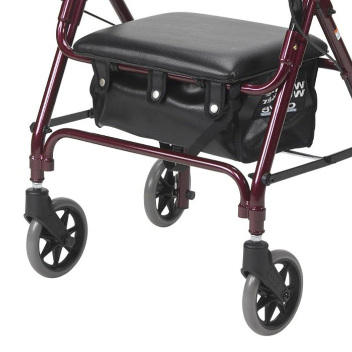 Drive Medical Junior Rollator Rolling Walker with Padded Seat