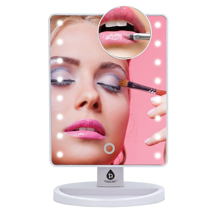 Pursonic LED Lighted Vanity Makeup Mirror